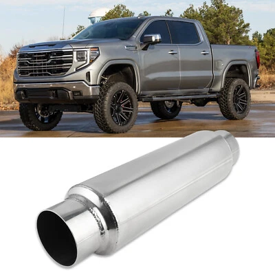 Para GMC Sierra 1500 5.3L 16" Largo Silenciador Escape Resonador Tono Profundo 2.5" ID/OD Foto 1 de 4