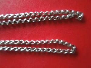 J6424 ANTIKE /VTG MASSIVE SILBER HANDARBEIT KETTE GEWICHT 21 GR SIEHE BESCHREIBUNG - Bild 1 von 6