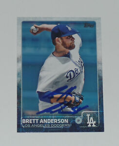 BRETT ANDERSON SIGNED AUTO'D 2015 TOPPS CARD #US198 ROCKIES LOS ANGELES DODGERS