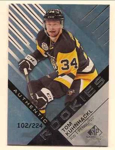 TOM KUHNHACKL 2016-17 UPPER DECK SP GAME USED AUTHENTIC ROOKIE RAINBOW /224 - Picture 1 of 1
