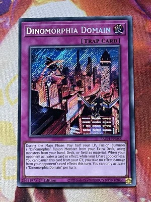 Tarjeta Yugioh Dinomorphia Domain BACH-EN068 Secreta Rara 1ª Edición Foto 1 de 2