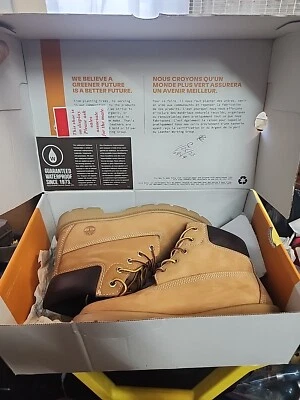 Timberland Youth Size 5.5 M Waterproof Leather Wheat Classic 6 inch Work Boots - Image 1 of 4
