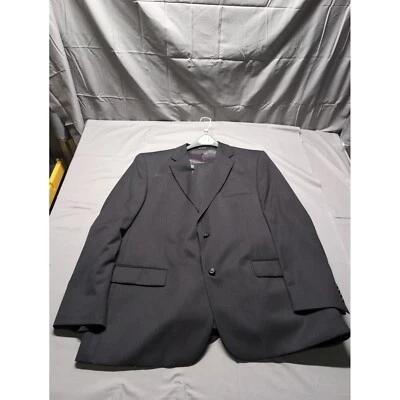 Joseph & Feiss Wool Suit Set - 48R Jacket, 46 Waist - Charcoal Gray - Image 1 of 4