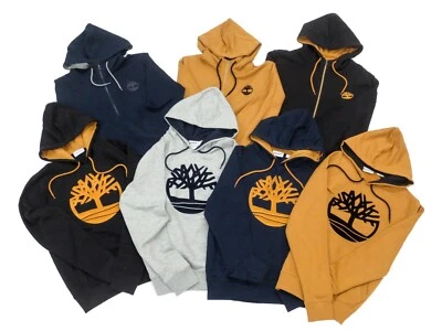 Timberland Mens Essential Tree Logo Hoodie Sweatshirt Wheat Black Gray Navy Blue - Image 1 of 4