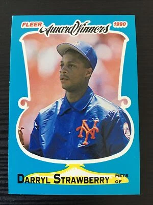 1990 Fleer Limited Edition Award Winners #38 Darryl Strawberry - New York Mets - Image 1 of 2