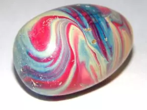 Vintage Marbleized End of Day EGG DARNER Darning Wood Sewing Tool - Picture 1 of 4
