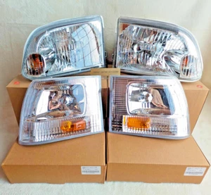 Toyota Hiace Wagon 100 Series final model Headlight & Corner Light Set NEW - Bild 1 von 14
