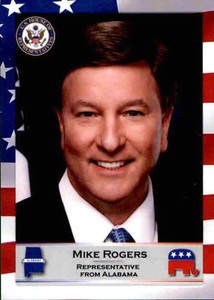 2020 United States Congress #103 Mike Rogers Hammond Indiana IN Trading Card