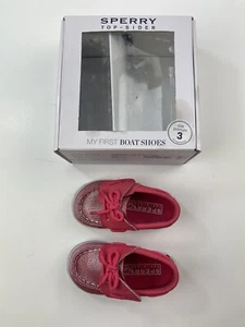 Zapato de barco Sperry Top Sider Seabright Loop Crib Jr bebé talla 3 (6-9M) - Imagen 1 de 8