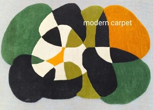 Irregular Shape Rugs Handmade 100% Woolen Hand Tufted For Home Decoration - Picture 1 of 9