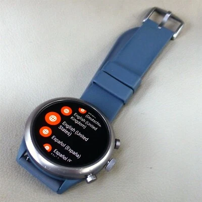 NO GPS FTW4021 Fossil Sport men's 43mm Silicone Fitness Smartwatch Gray Bundle - Image 1 of 3