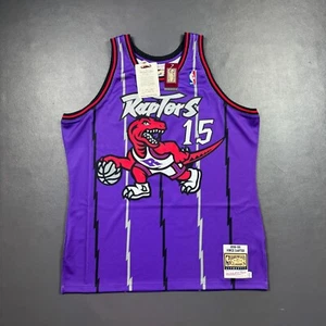 100% Authentic Vince Carter Mitchell Ness 98 99 Raptors Jersey Size 52 2XL Mens - Picture 1 of 6