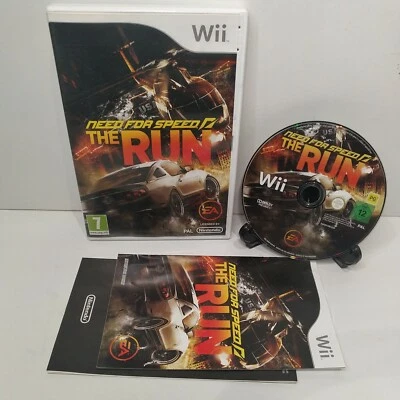 Need for Speed The Run Nintendo Wii Car Racing Game Complete Tested  - Image 1 of 4