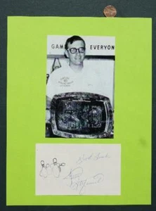 Jim Stefanich Professional Bowler Hand Signed Autographed 3X5 Card Photo Set Mat - Picture 1 of 1