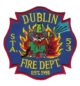 Dublin (Bladen County) NC North Carolina Fire Dept. Station 53 patch - NEW! - Picture 1 of 1