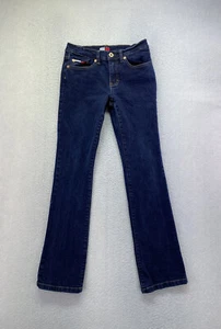 Tommy Jeans Womens Jr Size 5 Dark Wash Low Rise Bootcut Denim Jeans - Picture 1 of 9