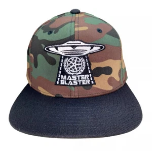 MASTER BLASTER UFO SNAPBACK HAT BMX BIKE MOTOMAG SUPREME BAPE GREEN CAMO BLACK - Picture 1 of 8