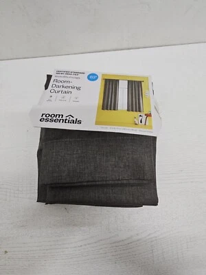 ✨️ Room Essentials Lightblocking Curtain Panel, Charcoal (42" x 63") - Image 1 of 2