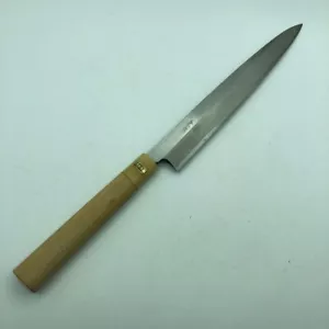 Seltenes echtes Wasserbüffelhorn Spezifikation hochklassiges Yanagiba Messer [Kanefusa - Bild 1 von 12