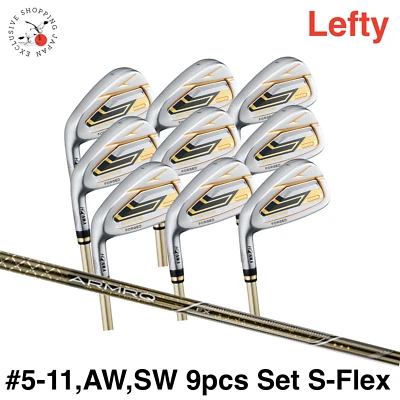 HONMA Beres 09 Lefty Iron Set #5-11,AW,SW 9pc ARMRQ FX 3S 3Star S-Flex 2024 MTO  - Image 1 of 4