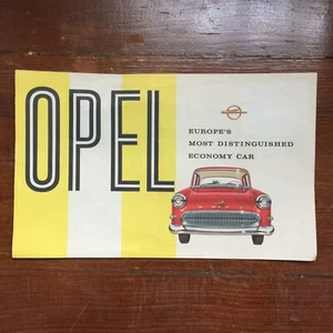 Opel Autohändler Werbeprospekt Olympia Rekord & Caravan 1957-58 - Bild 1 von 3