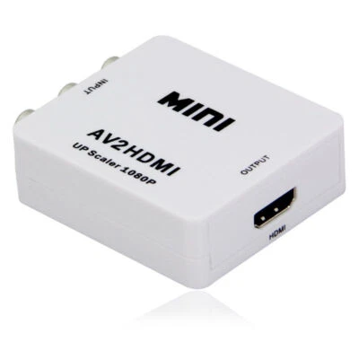 Mini Box AV2HDMI Upscaler AV RCA to HDMI VIDEO Converter Adpter 1080P TV PS2 DV - Image 1 of 4