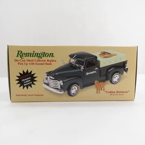 Camioneta Chevrolet ERTL 1950 con perrera para perros Remington Golden Retriever cuarta nueva en caja - Imagen 1 de 9