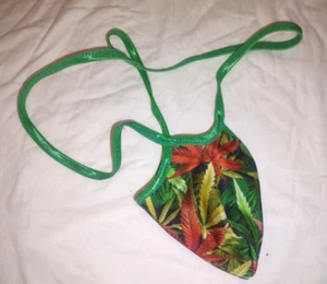 Men's PUSH OUT Thong G String Wild Underwear MERRY JANE MJ LEAF Hand Made USA B3 - Picture 1 of 4