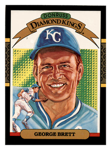 1987 Donruss George Brett Diamond Kings Kansas City Royals #15 NM-MINT