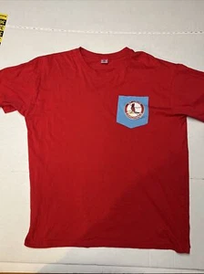 Camiseta de bolsillo promocional de los Cardenales de San Luis talla XL rojo azul bolsillo - Imagen 1 de 9
