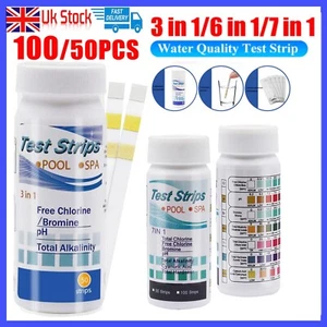 200PCS Chlorine Dip Test Strips Swimming Pool Water SPA Hot Tub PH Tester Paper - Picture 1 of 26