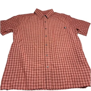 Marmot Hemd Herren Gr. XL Kurzarm Knopfleiste orange & schwarz leicht - Bild 1 von 11