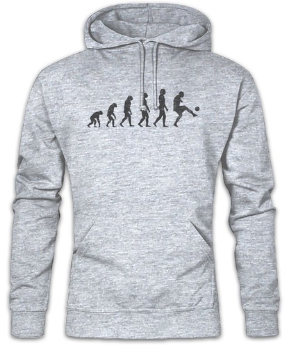 COACH Felpa con cappuccio Football Evolution calcio umano divertente giocatore allenamento allenatore