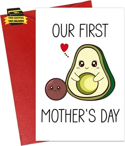 Happy 1St Mothers Day Gifts from Baby Our First Mothers Day Cards for Mom Mother - Picture 1 of 7
