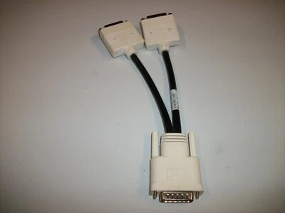 DMS-59 to Dual DVI adapter Y cable splitter digital signal Graphics Video Card - Image 1 of 3