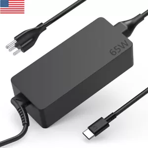 Power Supply for 65W Lenovo Laptop Charger USB C ThinkPad T480s T580s T490 E480 - Picture 1 of 9