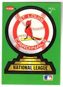 1988 Fleer ST. LOUIS CARDINALS TEAM STICKER CARD! - Picture 1 of 2