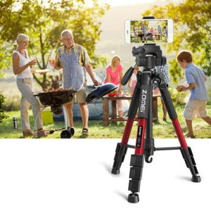 ZOMEI Q111 RED tripod Portable Professional Travel Aluminium&Ball Head for DLSR - Picture 1 of 12
