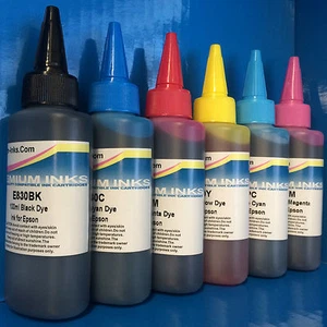 6*100ml Nachfülldruckertinte passt Epson Stylus Foto P50 PX650 W PX700 W PX710 W - Bild 1 von 4