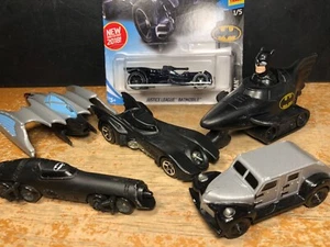 Vintage Lot of 6 Batman Batmobiles 1997 DC Comics, Hasbro - Picture 1 of 7