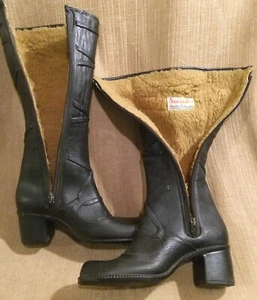 Botas de goma para mujer Snowbelles Kaufman Canadá talla 7 forro de lana cremallera impermeables - Imagen 1 de 8