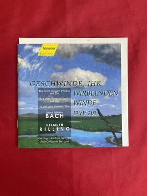Bach Ceschwinde IHR Wirbelnden Rilling Gachinger Kantorei Stuttgart Classical CD - image 1 of 4