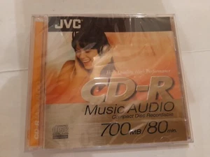 JVC CD-R 700mb/80m Digital Music Audio Blank Recordable Compact Disc- New&Sealed - Picture 1 of 4