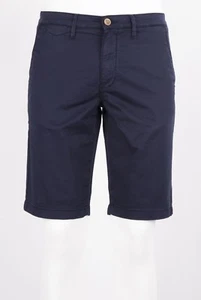 BERMUDA CENSURED CHINO BAUMWOLLE SATIN STRETCH BLAU REGULAR FIT  - Bild 1 von 6