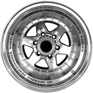 4 Wheels 16" W3910 16x10 6x139.7 Black Machined -44ET 108.1CB (39101610613944BP) - Picture 1 of 3