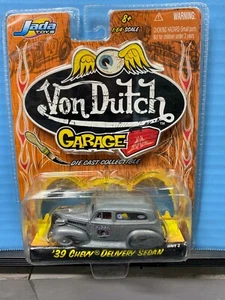 Chevrolet 1/64 Jada von Dutch Garage 1939 entrega sedán gris limpio - Imagen 1 de 2