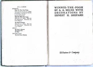 Winnie the Pooh by A. A. Milne Illustrated by Ernest H Shepard Vintage HC 1931 - Bild 1 von 3