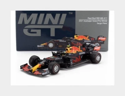 MINI-GT MGT00836-L RED BULL - F1 RB16B HONDA RA620H TEAM RED BULL RACING N 11 WI - Immagine 1 di 2