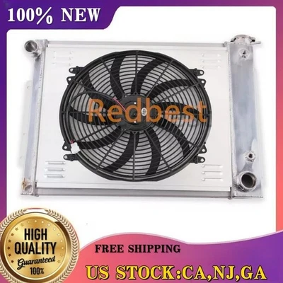 Ventilador de cubierta de radiador de 3 filas para Chevy Pontiac/Camaro Firebird 1967-1969 Big Block Foto 1 de 4