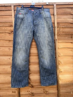 Lee cooper denim jeans with a faded look blue navy tones jeans size W38 L32   - Image 1 of 4